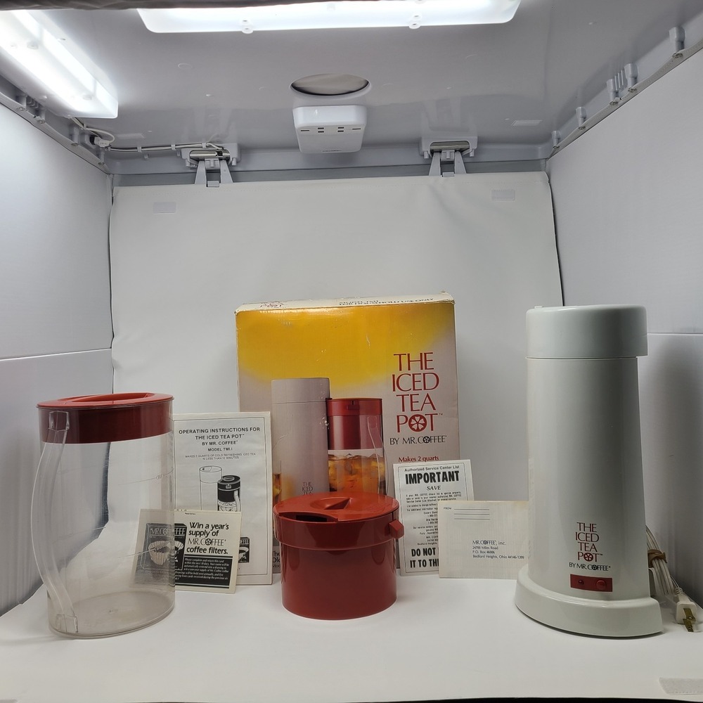 The Iced Tea Pot by Mr. Coffee Tea Maker Model TM1 Red 2 QT Excellent Condition